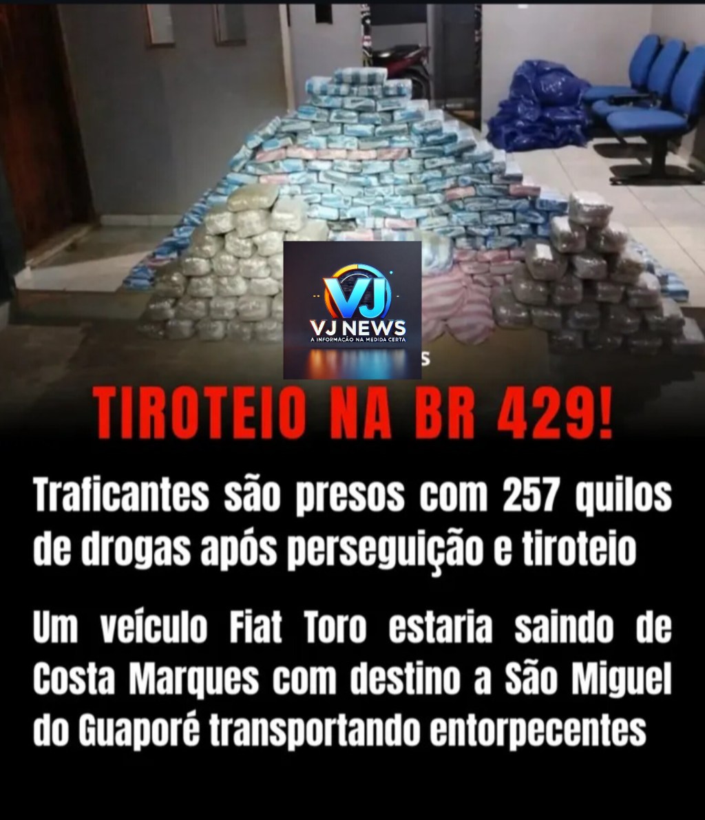 PM apreende 257 kg de maconha após tiroteio na&nbsp;BR-429